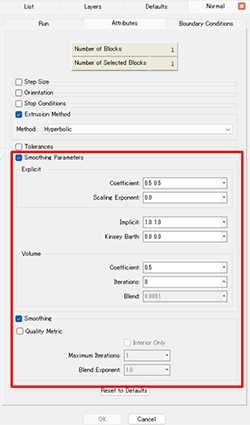 Extrude, Normal の双曲面ソルバーが更新