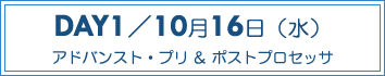 DAY1：アドバンスト・プリ&ポストプロセッサ